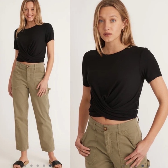 Like-New Marine Layer Lexi Rib Twist-Front Top - Picture 2 of 7